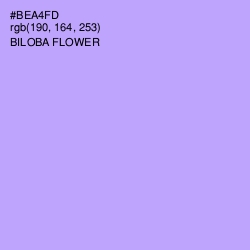 #BEA4FD - Biloba Flower Color Image